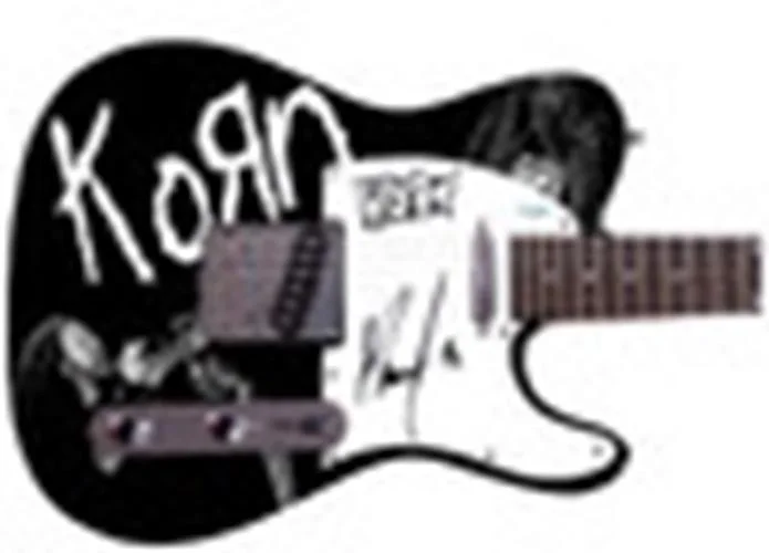 KoRn Munky Signed 1/1 Custom Graphics Guitar w Logo Sketch ACOA, image 3