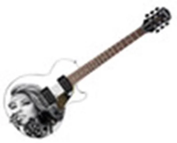 Shania Twain Autographed Custom Epiphone "Leopard Gloves" Graphics Guitar, image 3