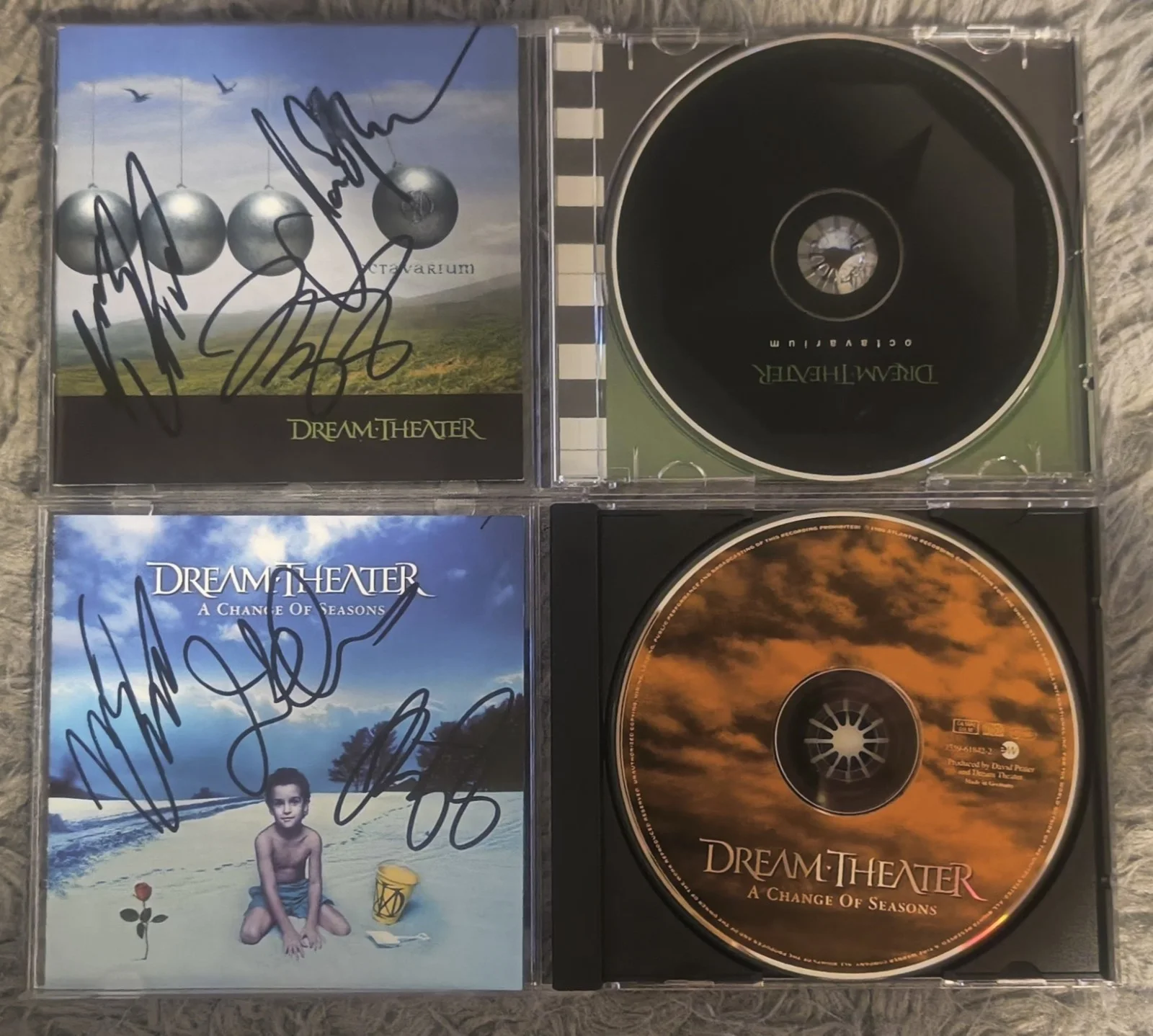 Dream Theater,2 hand signed cd,James La Brie,John Petrucci,Mike Portnoy, изображение 2