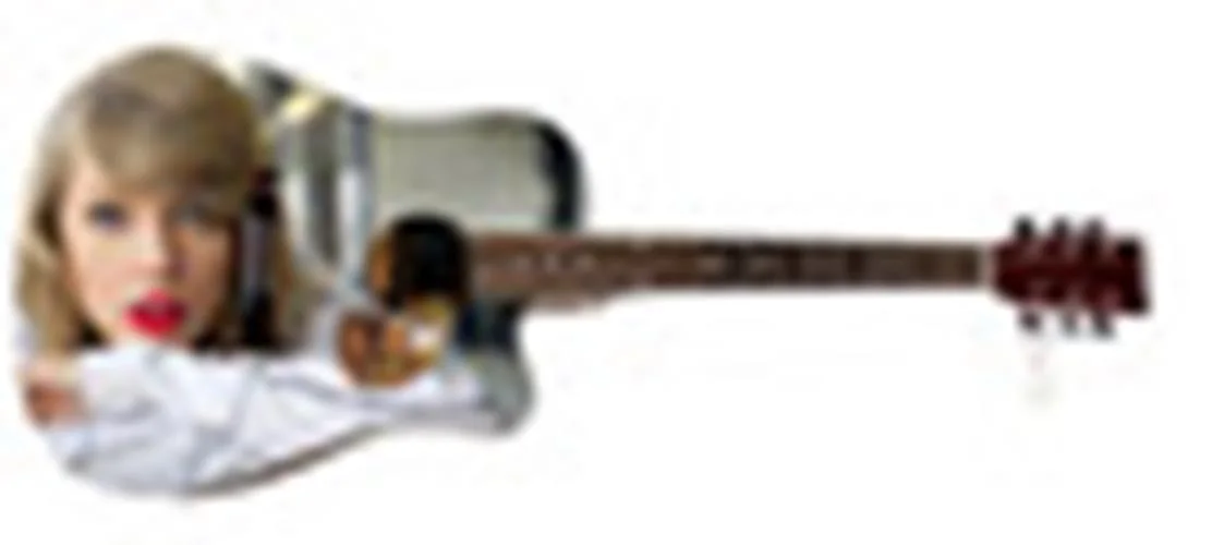Taylor Swift Autographed Custom 1/1 "No Rest For the Wicked" Acoustic Graphics G, изображение 3