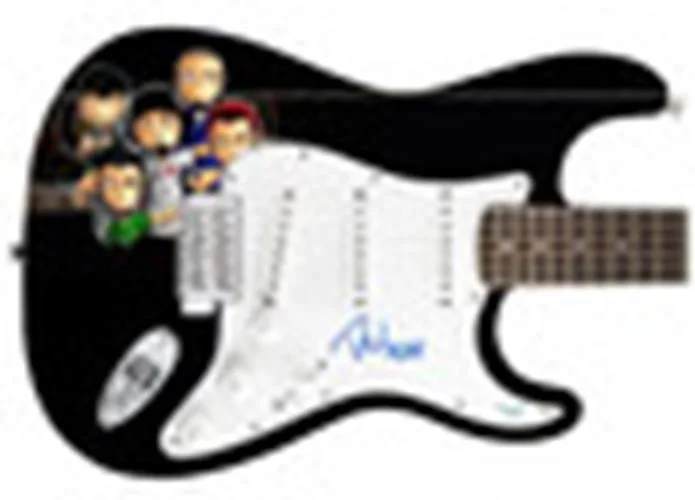 Limp Bizkit Fred Durst Autographed "Cartoon Chaos" Custom Graphics Guitar ACOA, изображение 3
