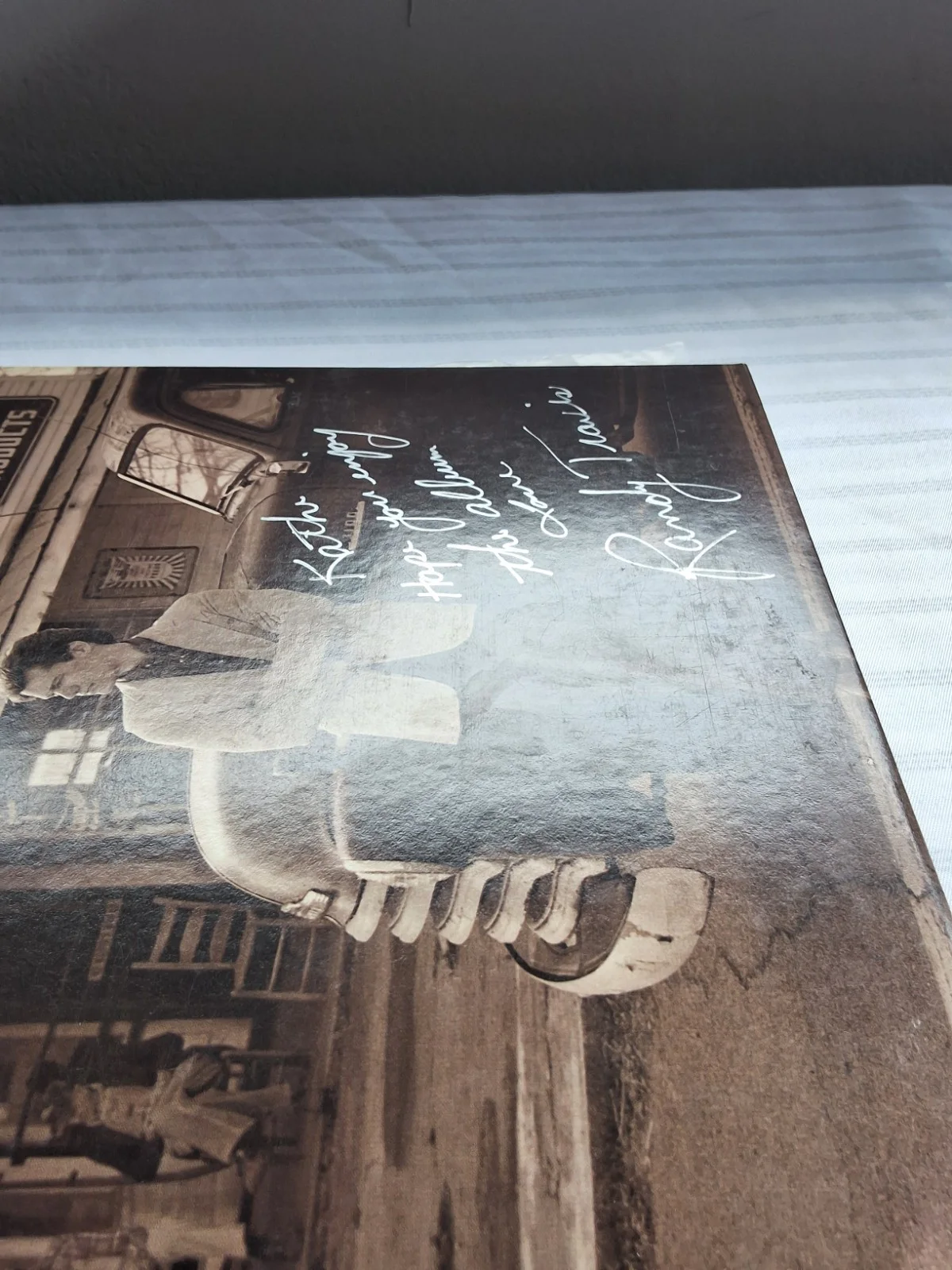 Randy Travis Autographed Storms of Life Original Vinyl Album, image 3