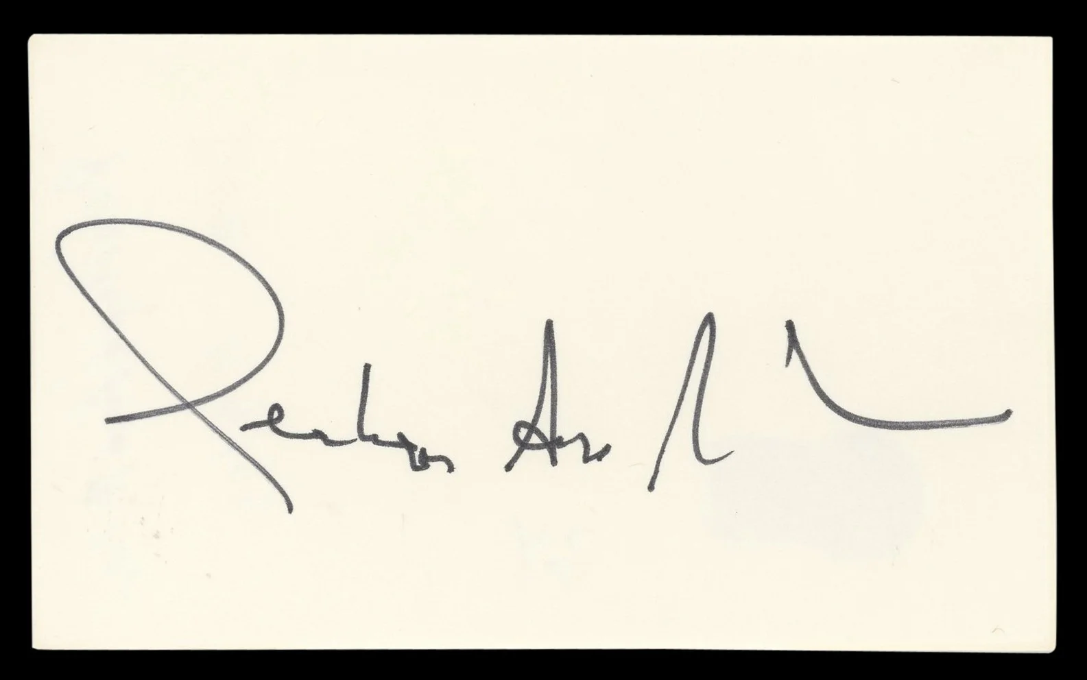 Penelope Ann Miller — Penelope Ann Miller Carlito's Way Authentic Signed 3x5 Index Card BAS #BL96907