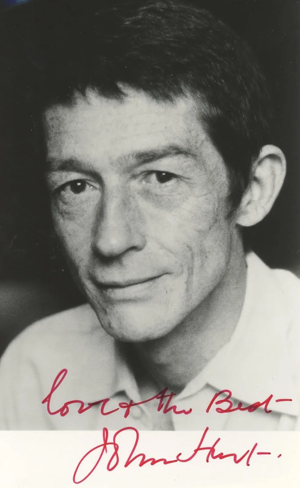 John Hurt — John Hurt 1984 Authentic Signed 3.5x5.5 Black & White Photo BAS #BL76424, image 4