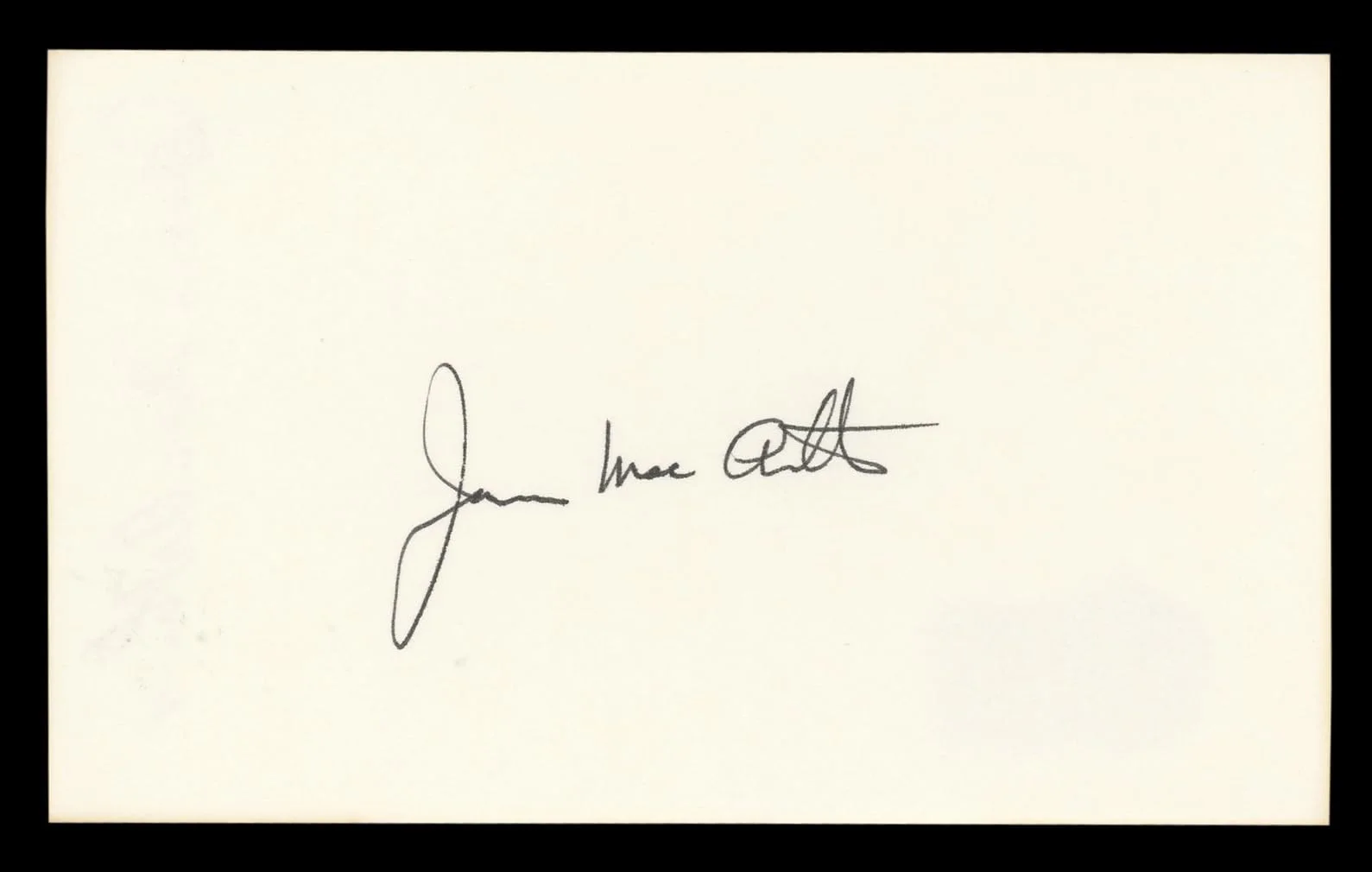 James MacArthur — James MacArthur Hawaii Five-O Authentic Signed 3x5 Index Card BAS #BL98886, image 4