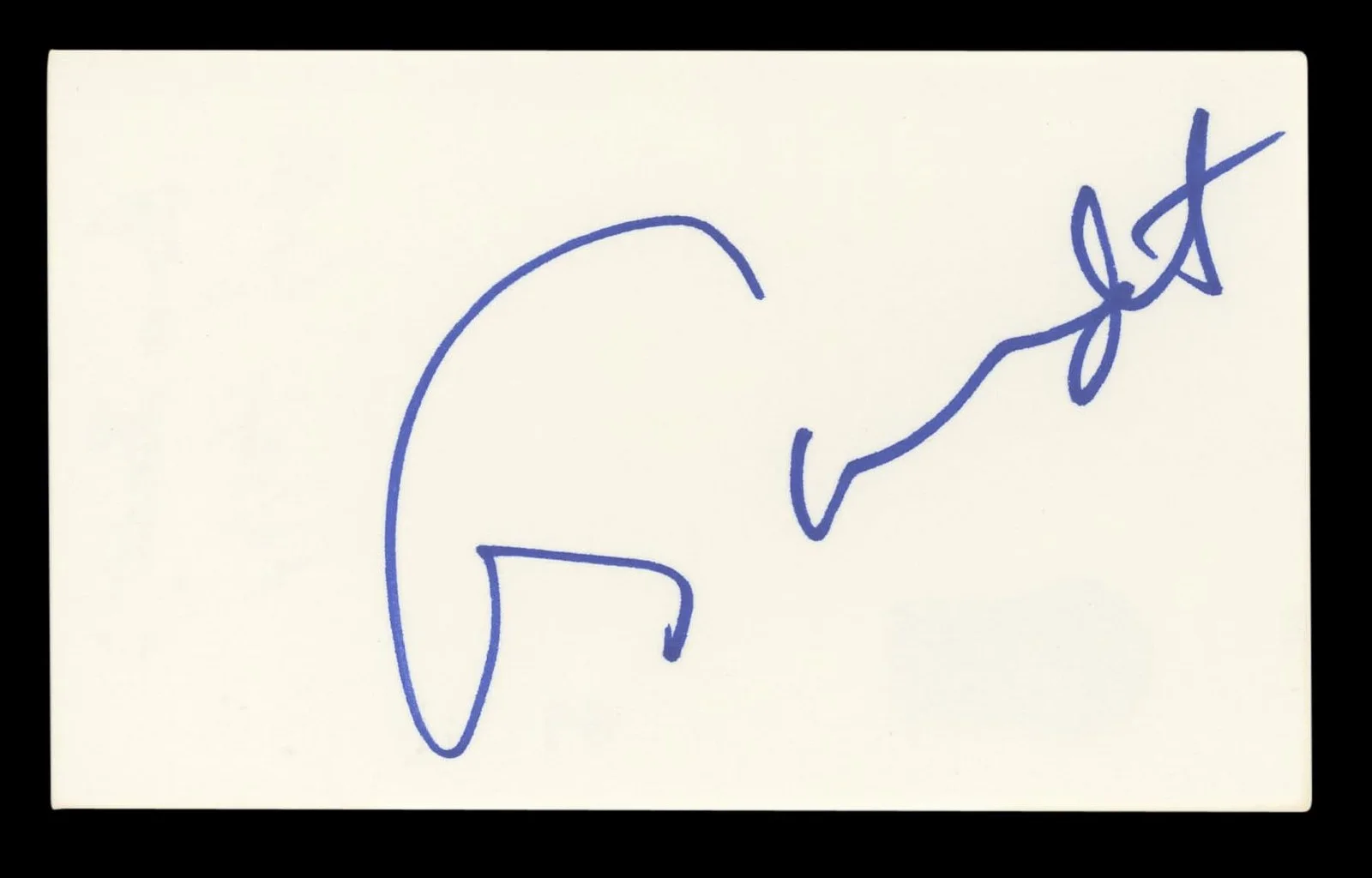 George Wendt — George Wendt Cheers Authentic Signed 3x5 Index Card Autographed BAS #BL96552, image 4