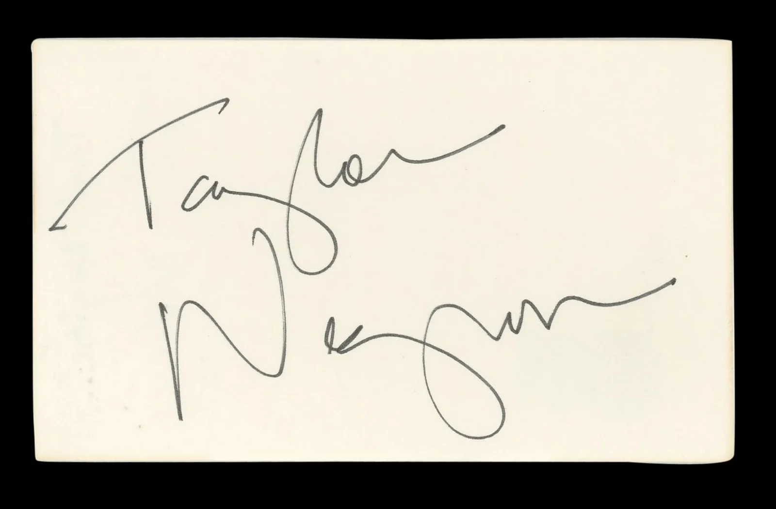Taylor Negron — Taylor Negron The Last Boy Scout Authentic Signed 3x5 Index Card BAS #BL96938, изображение 4