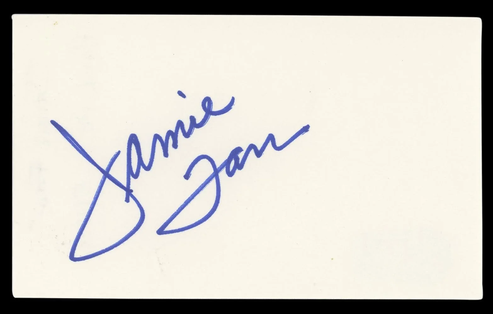Jamie Farr — Jamie Farr M*A*S*H Authentic Signed 3x5 Index Card Autographed BAS #BL98768, изображение 4
