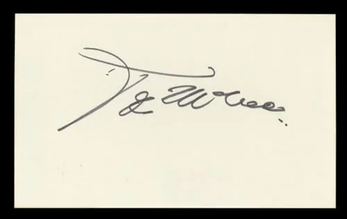 Joel McCrea — Joel McCrea Ride the High Country Authentic Signed 3x5 Index Card BAS #BL98881, image 3