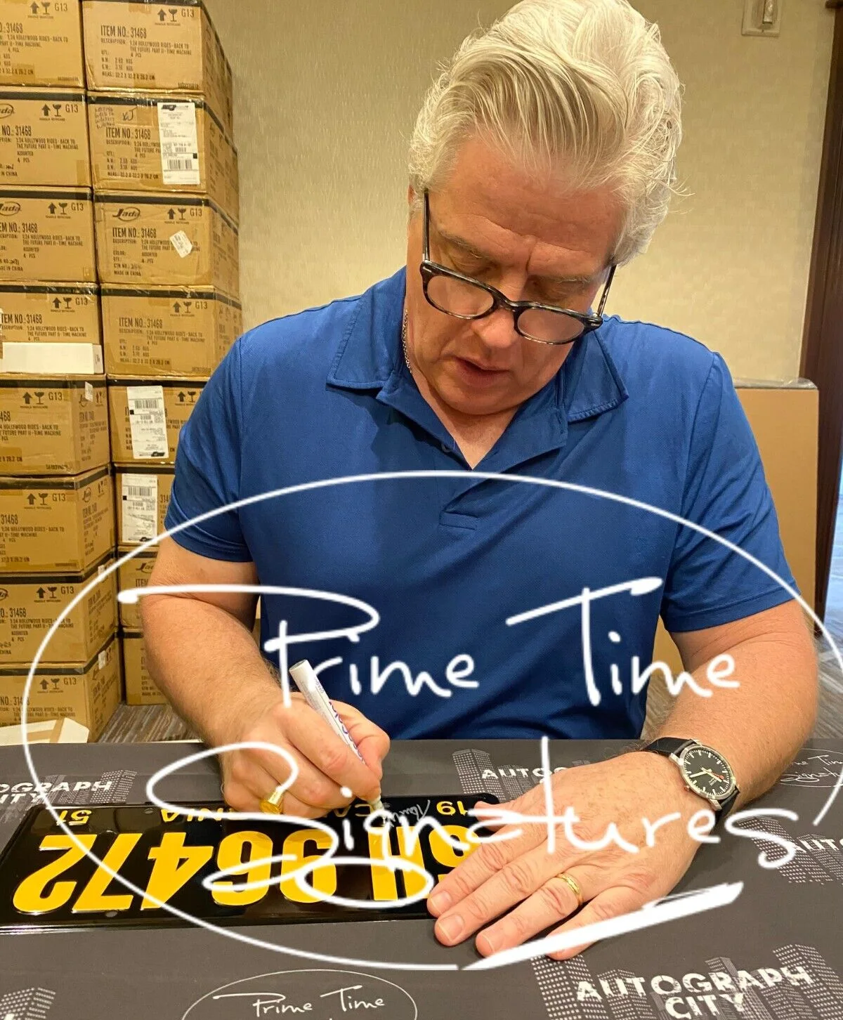 Tom Wilson — Tom Wilson Signed License Plate Biff Back to the Future Auto Beckett Witness, изображение 2