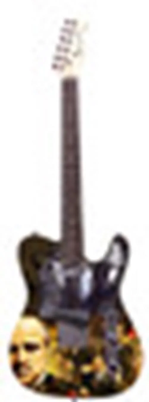The Godfather Cast Autographed Custom 1/1 Graphics Guitar, image 4