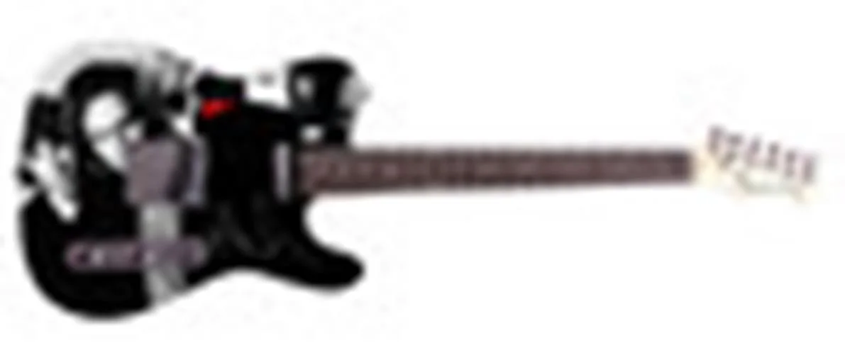 The Doors John Densmore Autographed "Strange Days Serenade" 1/1 Graphics Guitar, изображение 3