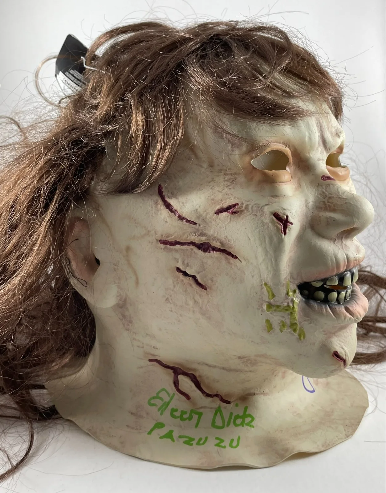 Linda Blair — Linda Blair & Eileen Dietz Signed Spirit The Exorcist Regan Mask JSA COA, изображение 5