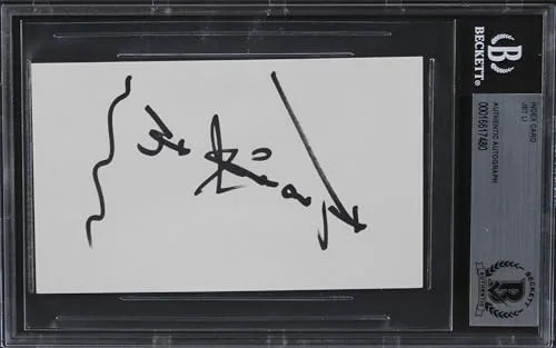 Jet Li — Jet Li Romeo Must Die Authentic Signed 3x5 Index Card Autographed BAS Slabbed, image 3