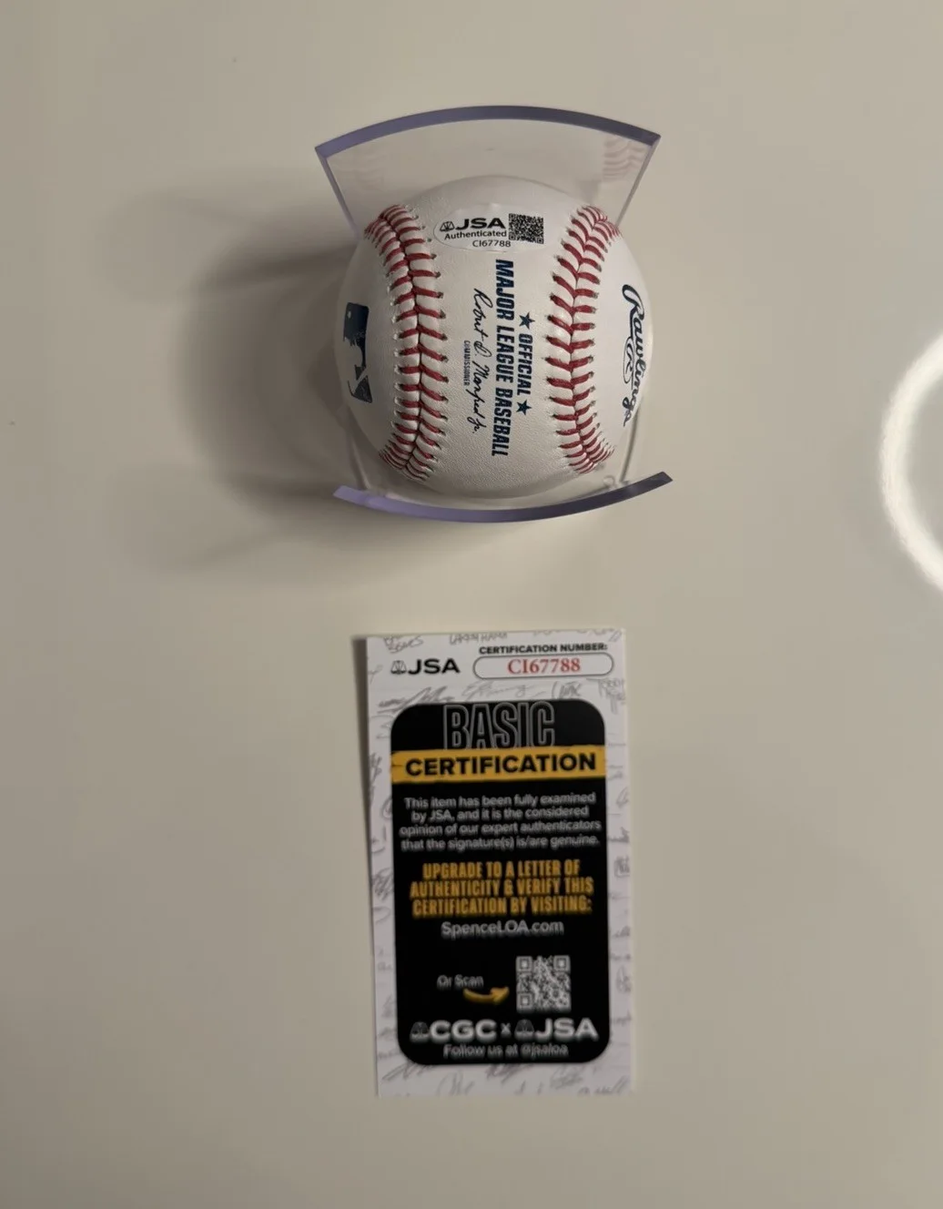 50 Cent Rapper Autographed Baseball Curtis Jackson JSA COA, image 2