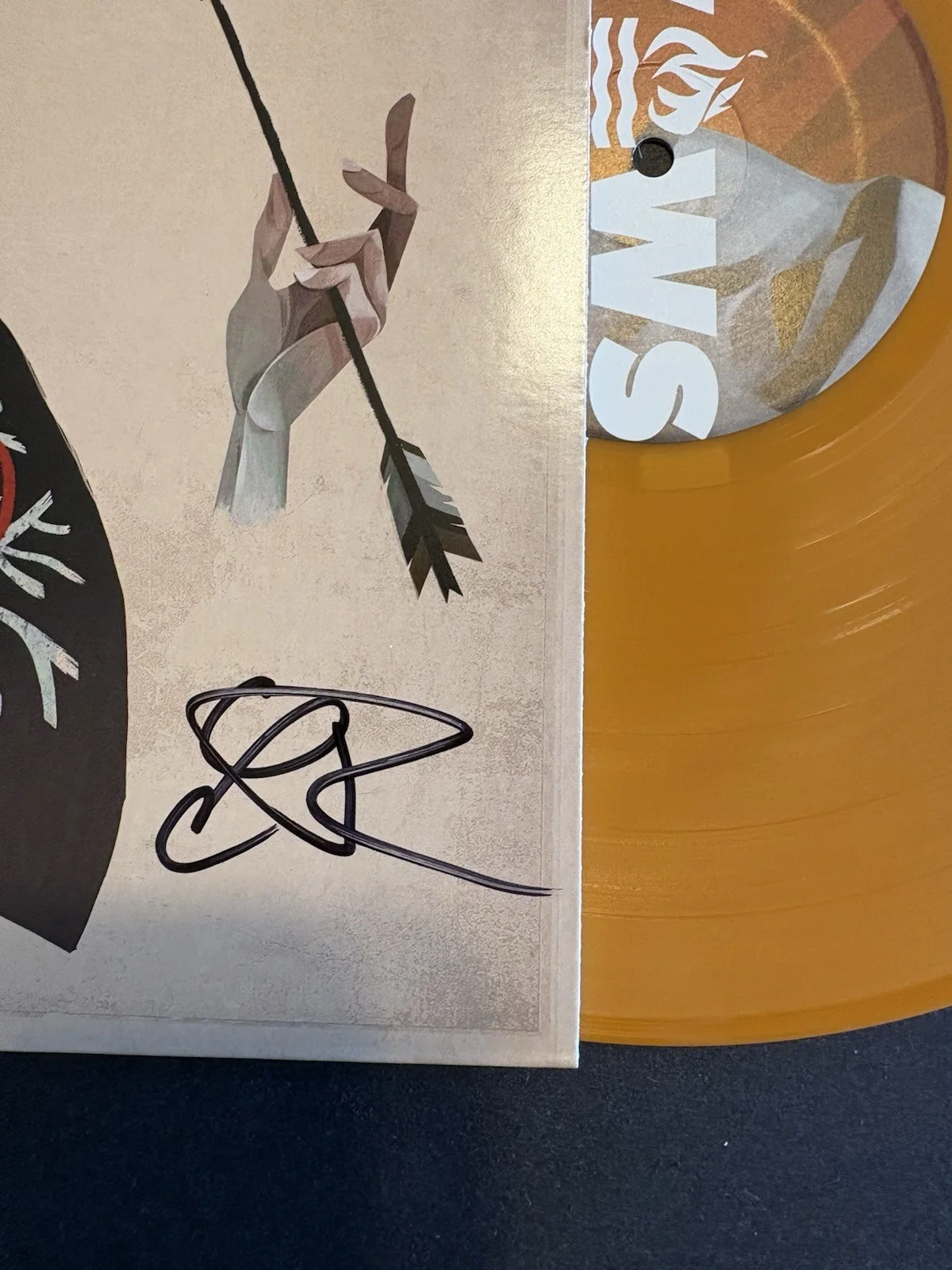 Hot Water Music Band Signed “Vows” Autographed Orange Colored Vinyl w/ COA, изображение 3