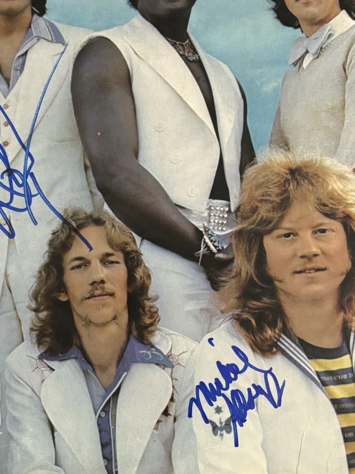 CHUCK NEGRON - DANNY HUTTON & ALLSUP Signed THREE DOG NIGHT LP Vinyl Album CYAN, изображение 4