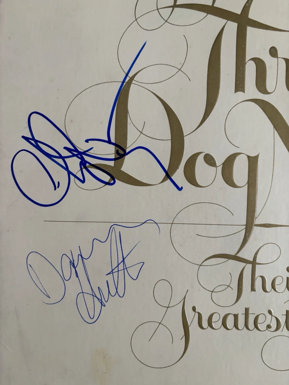 CHUCK NEGRON & DANNY HUTTON Signed THREE DOG NIGHT LP Vinyl Album Greatest Hits, изображение 3