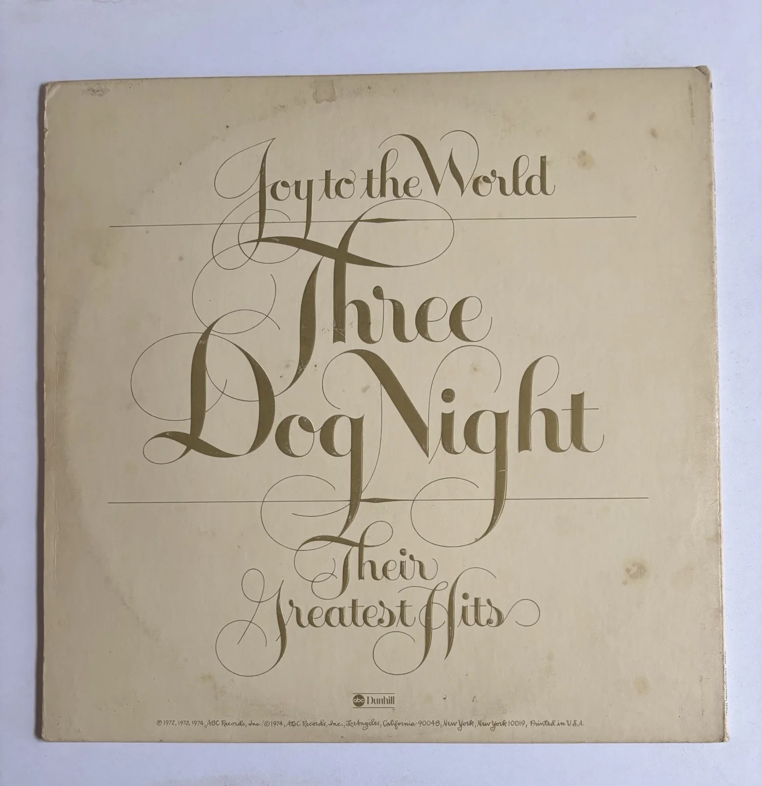 CHUCK NEGRON & DANNY HUTTON Signed THREE DOG NIGHT LP Vinyl Album Greatest Hits, изображение 5
