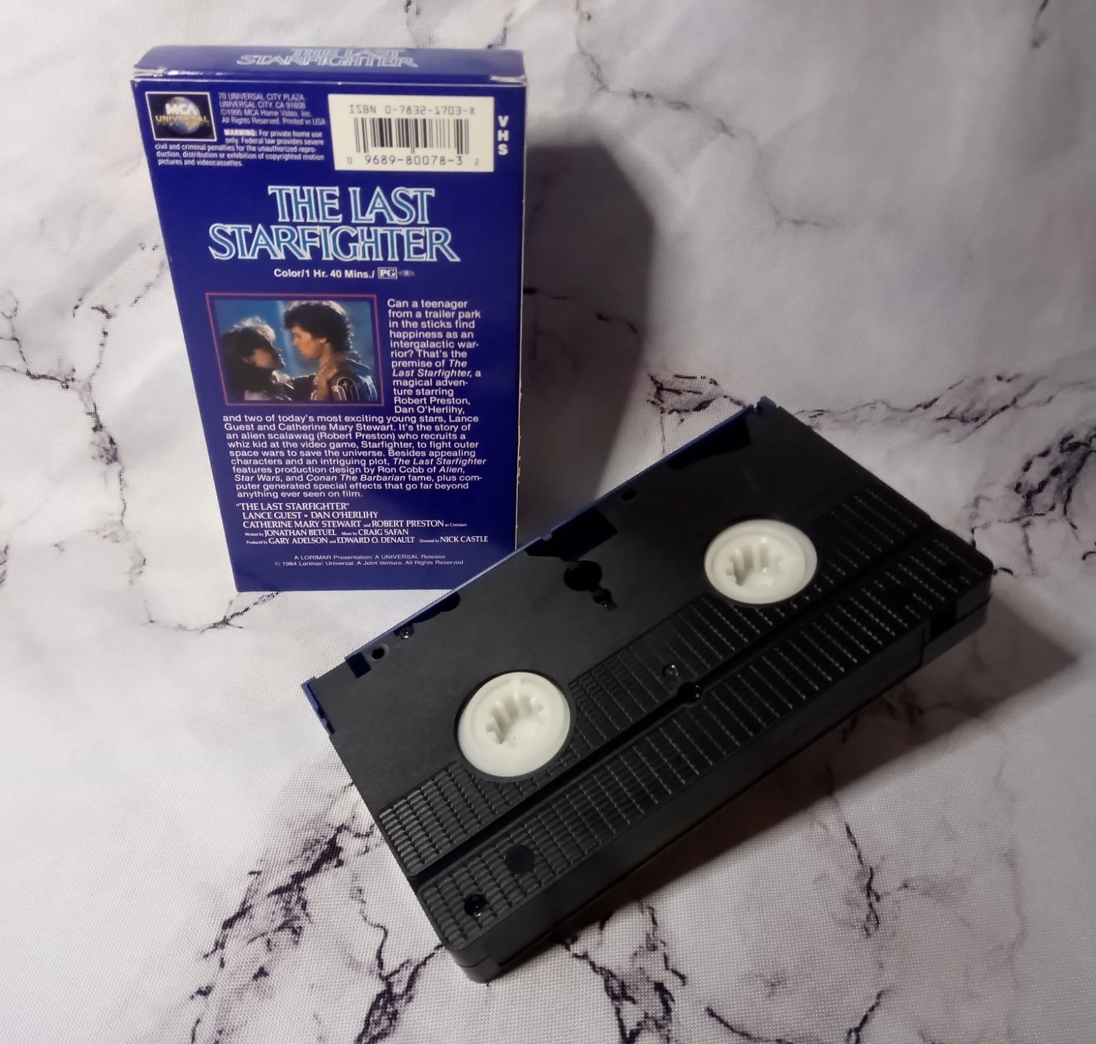 Nick Castle — Nick Castle Signed The Last Star Fighter (VHS, 1984) Custom Spool Swap Tested, image 2