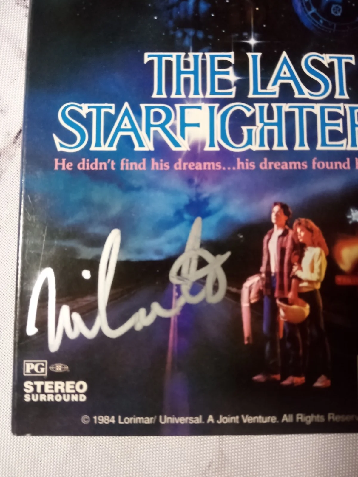 Nick Castle — Nick Castle Signed The Last Star Fighter (VHS, 1984) Custom Spool Swap Tested, image 5