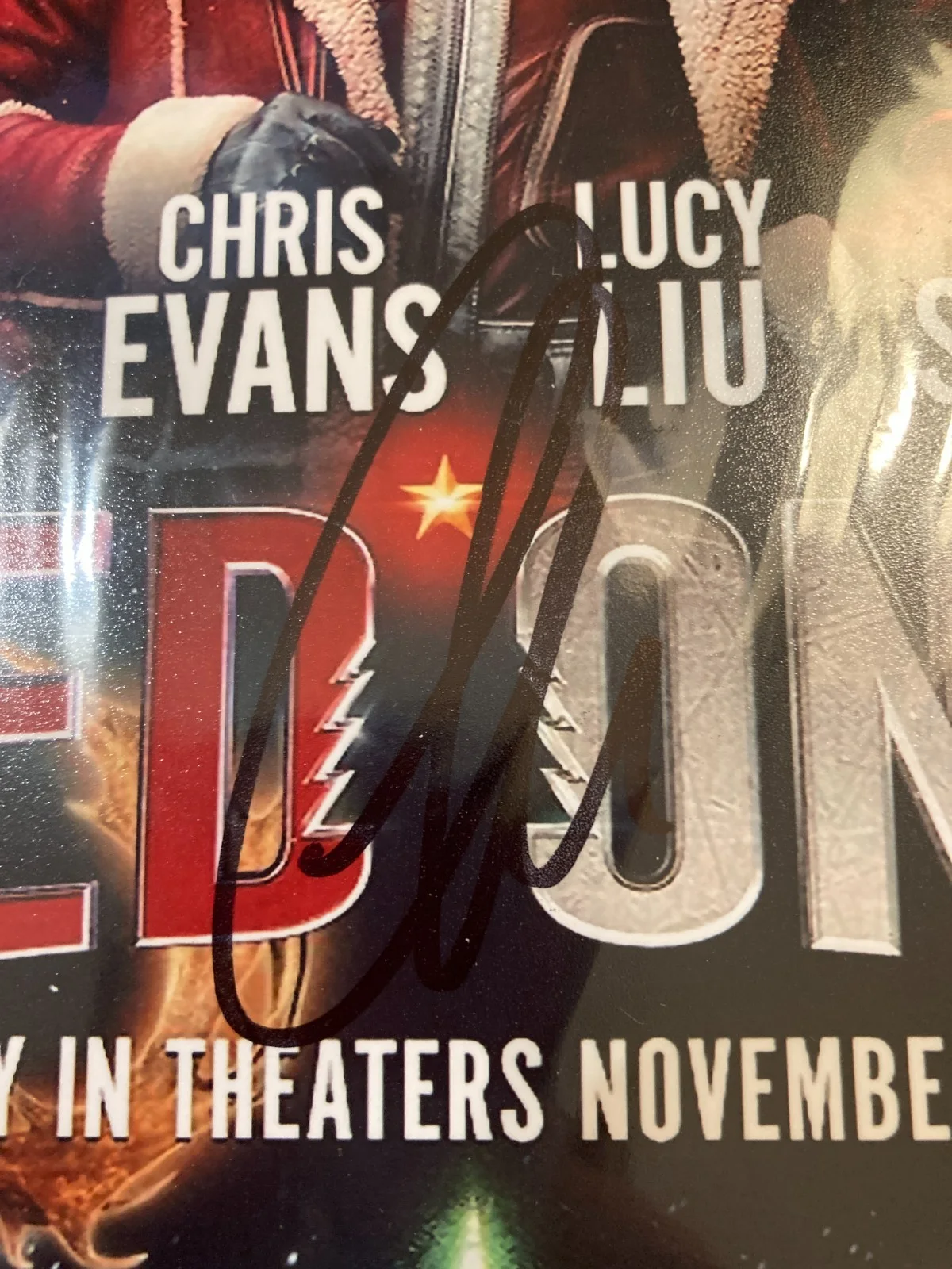 CHRIS EVANS Signed 8x10 RED ONE Movie Photo with COA, изображение 2