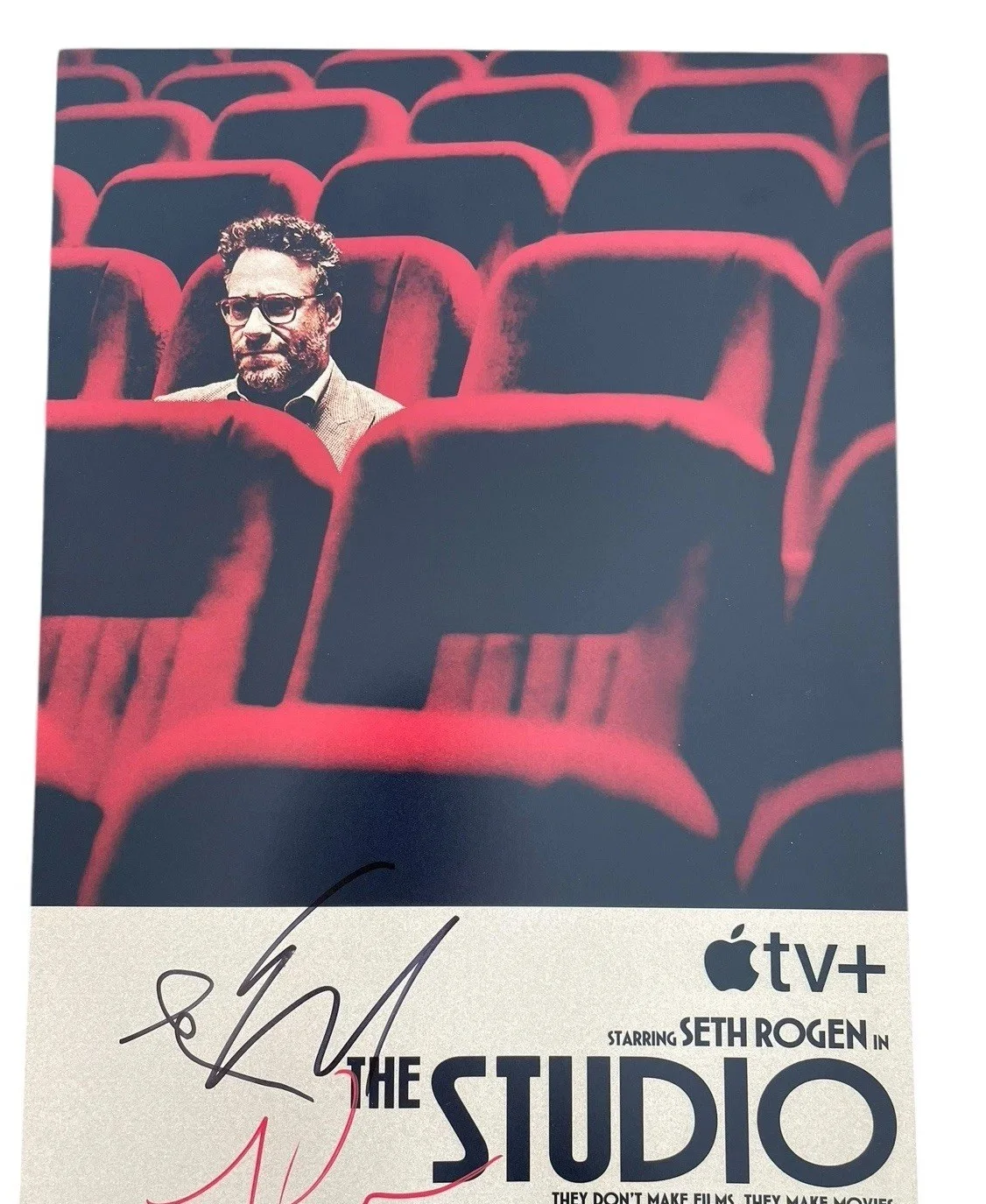 THE STUDIO SIGNED AUTOGRAPH 12x18 PHOTO B PROOF SETH ROGEN GOLDBERG HAHN JSA COA, изображение 3