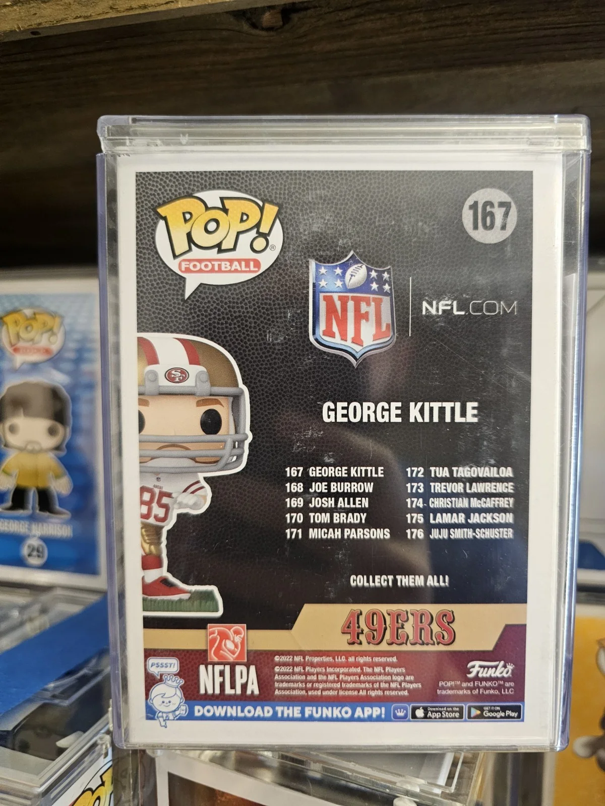 George Kittle Autographed Funko Pop San Francisco 49ers Beckett QR COA, изображение 4