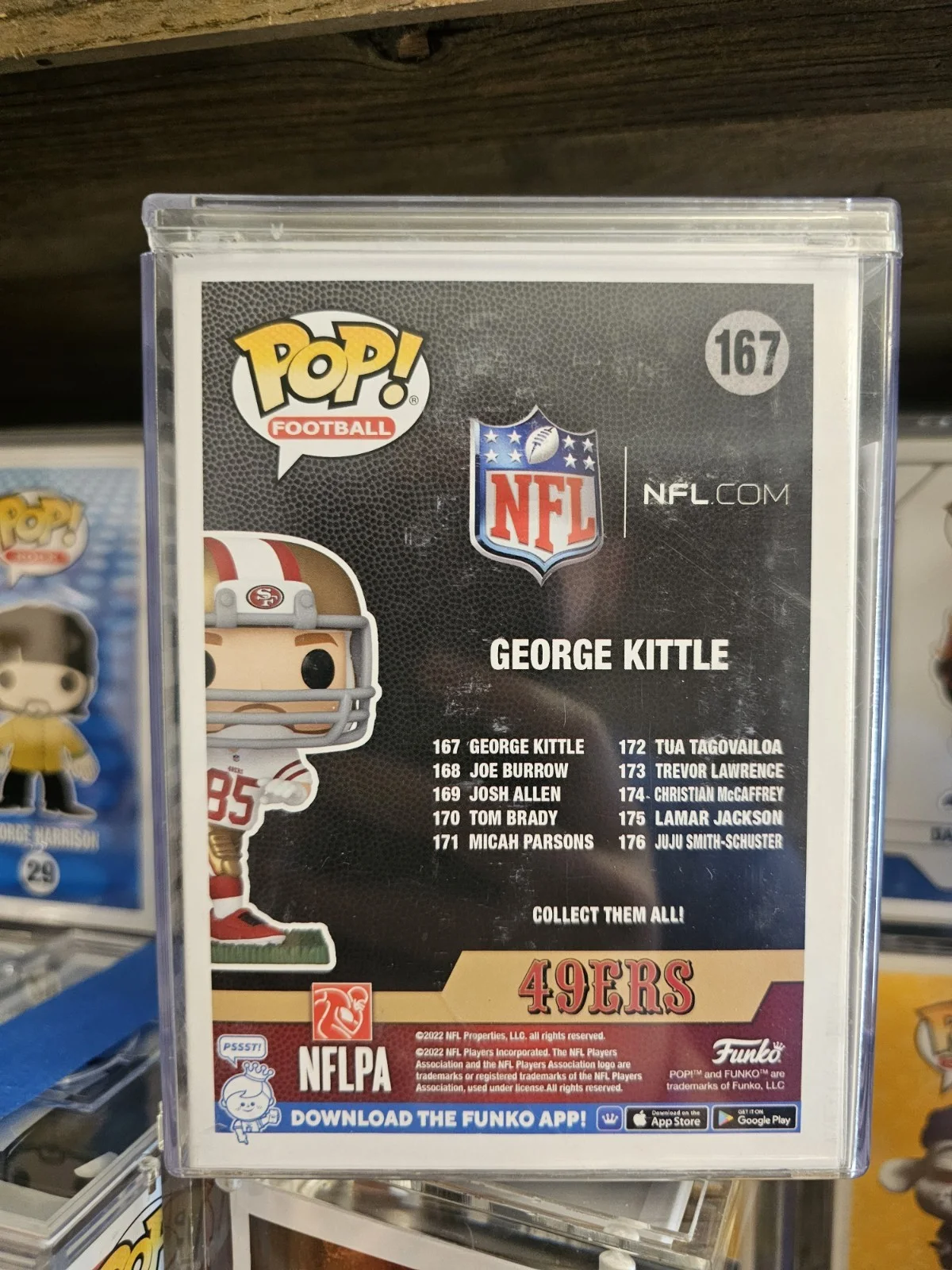 George Kittle Autographed Funko Pop San Francisco 49ers Beckett QR COA, изображение 5