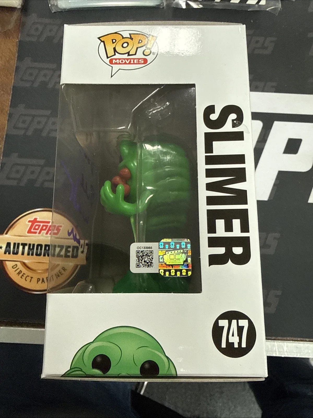 Billy West — Billy West Autographed Slimer Ghostbusters Funko Pop #747 OC Marketing, изображение 2
