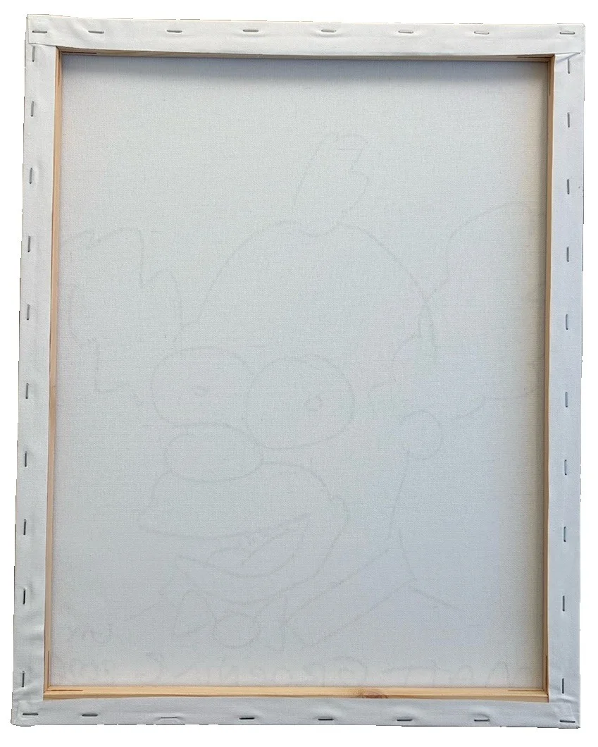 Matt Groening — Matt Groening Signed 16x20 Canvas Krusty The Clown Simpsons Sketch PSA 10 AUTO, изображение 4