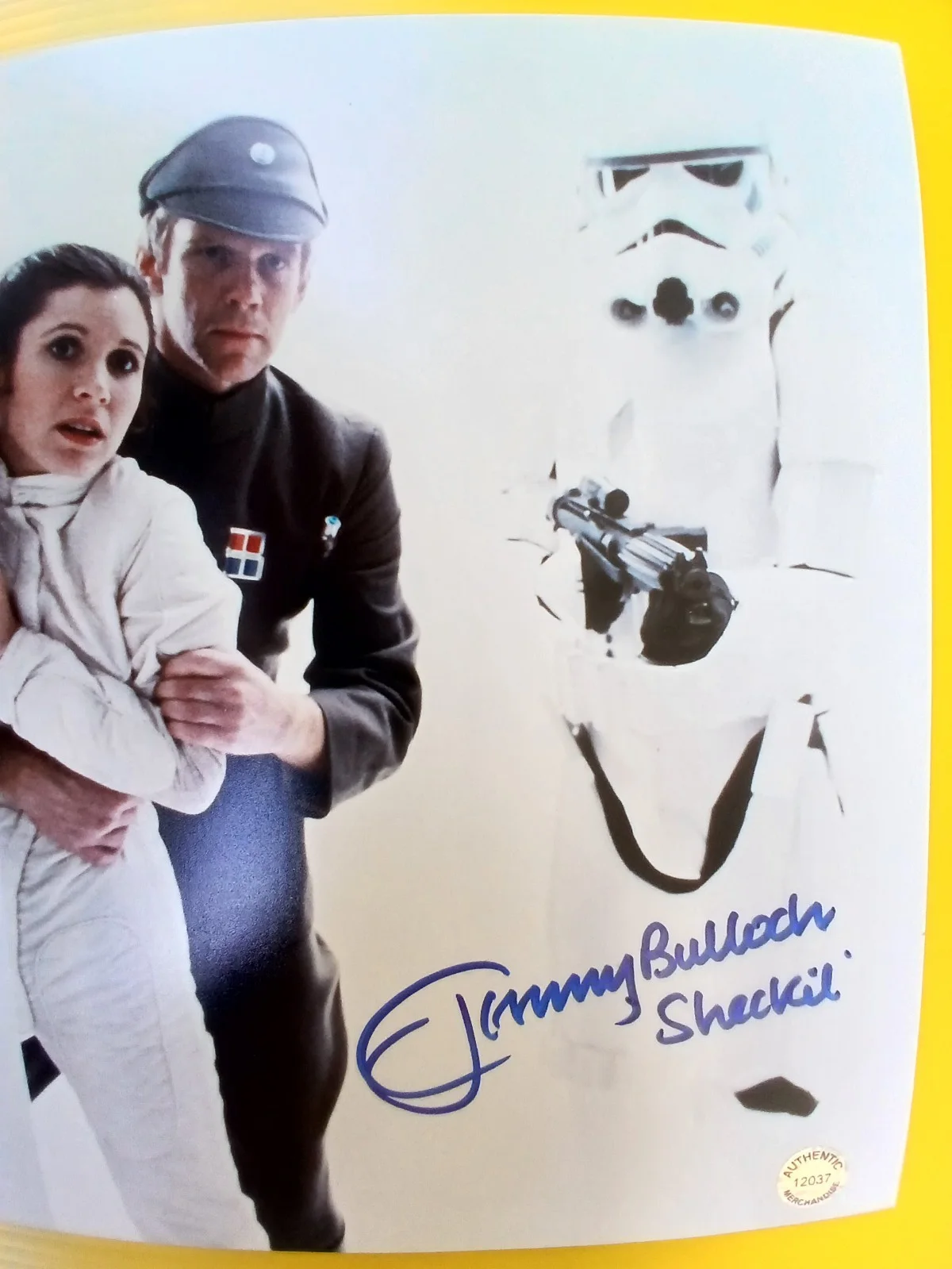 JEREMY BULLOCH ONLY! — STAR WARS Jeremy Bulloch Carrie Fisher Signed Autograph Photo Emipre Boba Fett., изображение 5