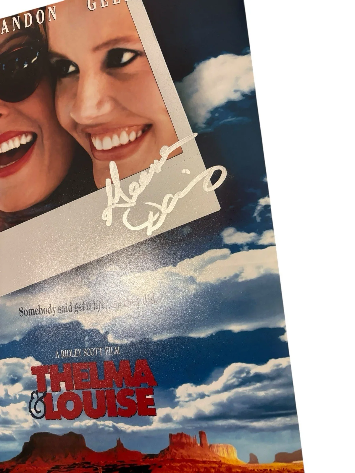 Geena Davis — GEENA DAVIS SIGNED AUTOGRAPH THELMA & LOUISE 12x18 MOVIE PHOTO RARE JSA CERT COA, изображение 4
