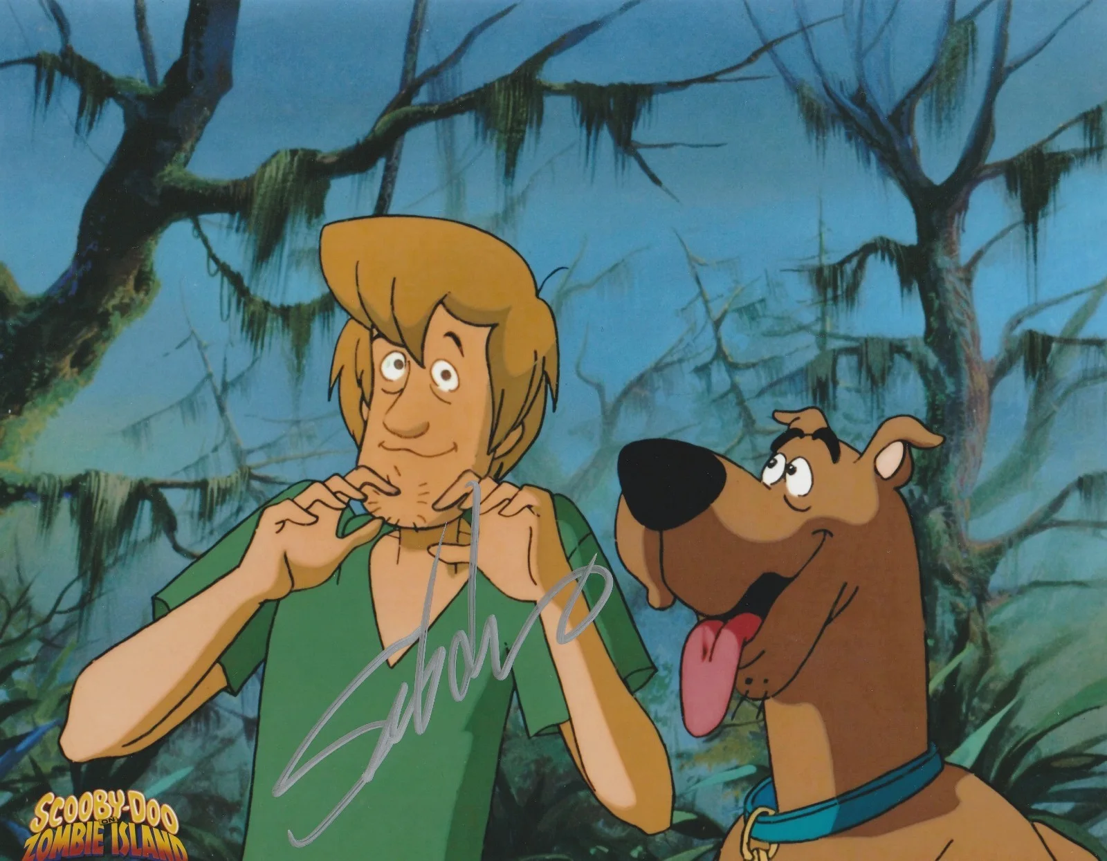 SCOTT INNES — SCOTT INNES SIGNED 10X8 COLOR PHOTO AUTOGRAPH SCOOBY DOO ZOMBIE ISLAND