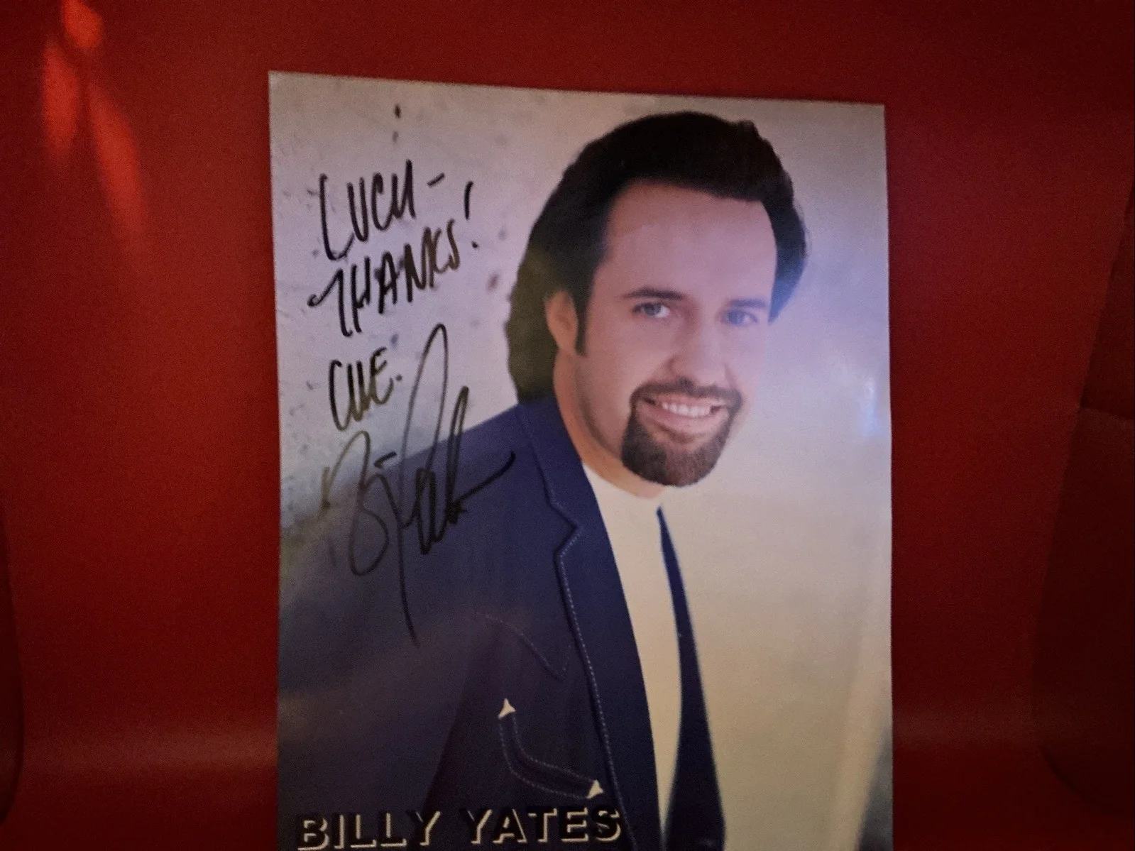 Autographed 8x10 Photo - Billy Yates Country Music, image 2
