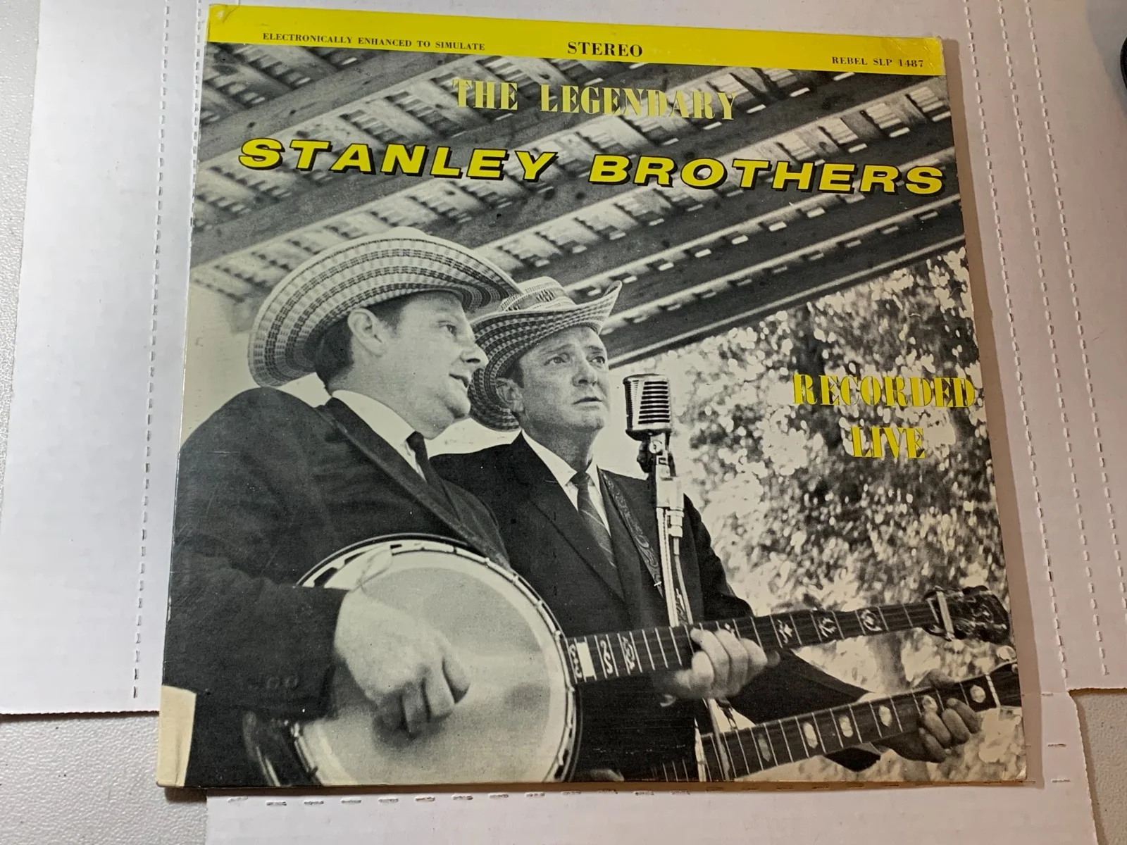 RALPH STANLEY Signed Autograph Album STANLEY BROTHERS Live Lp Bluegrass, изображение 5
