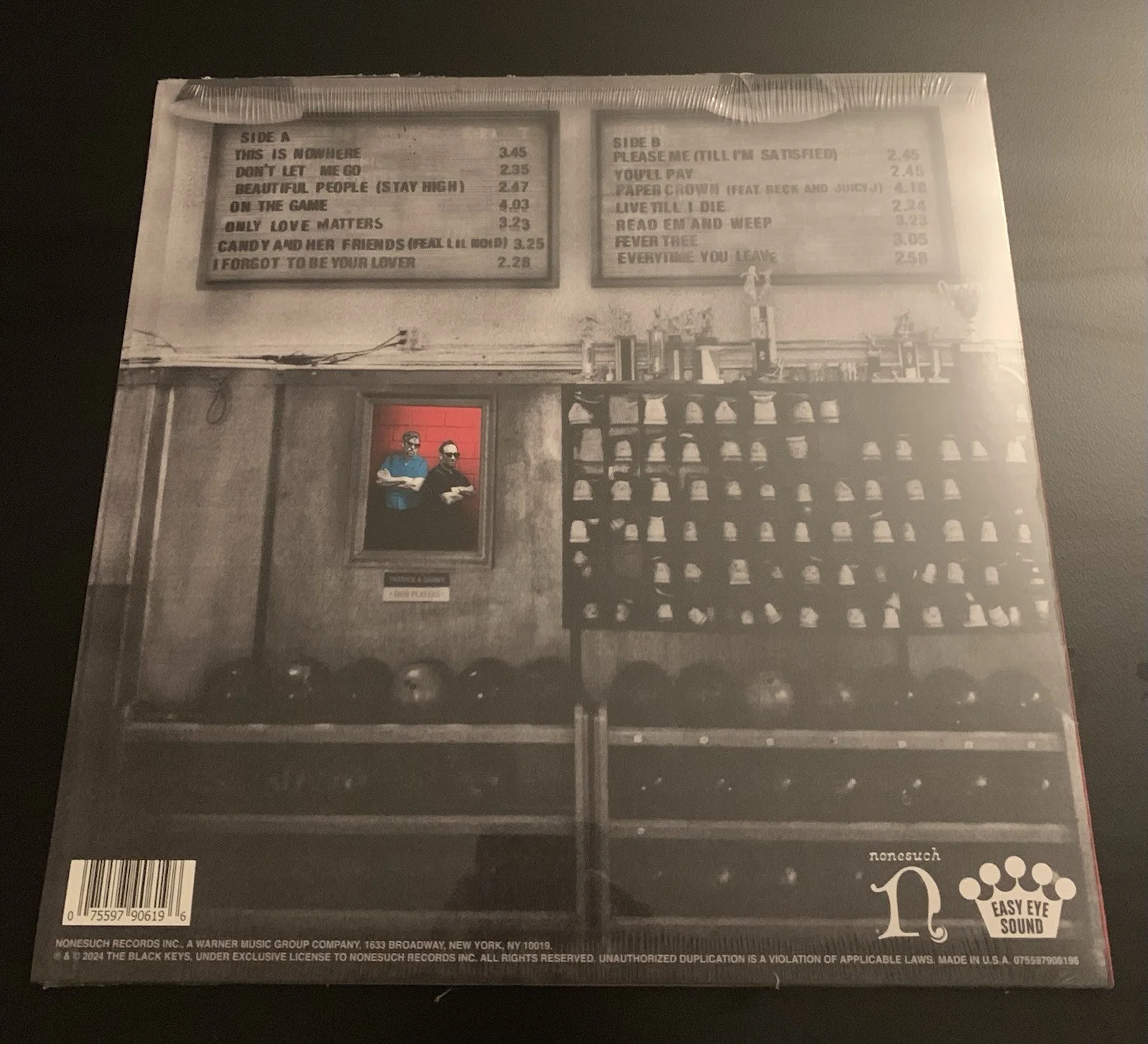 SIGNED The Black Keys - Ohio Players - Galaxy Cool Blue Vinyl Record LP, изображение 2