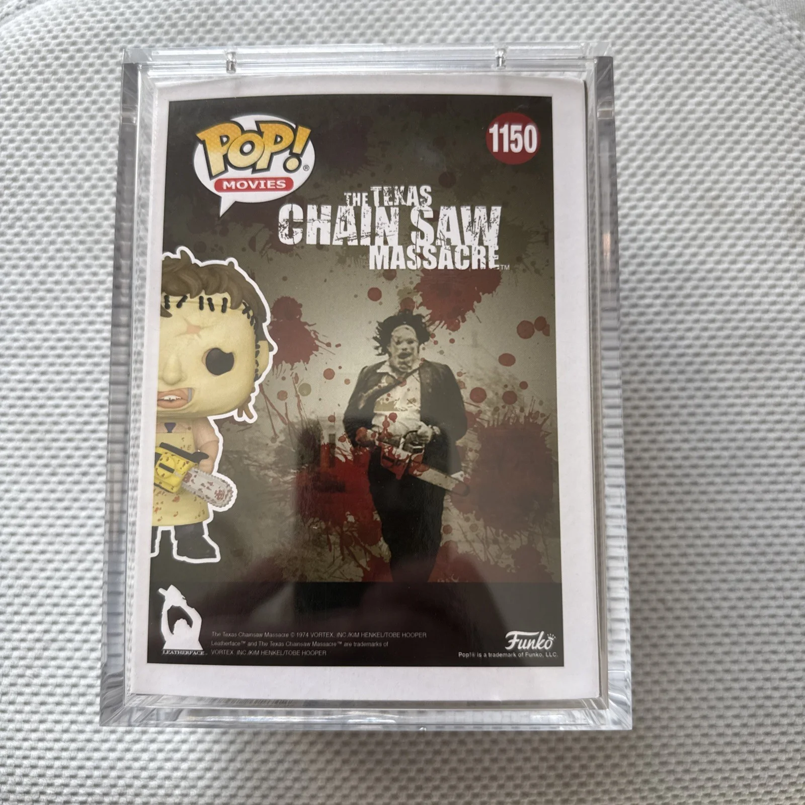 Mark Burnham — Mark Burnham Signed Leatherface Funko POP #1150 Texas Chainsaw Massacre JSA COA, image 3