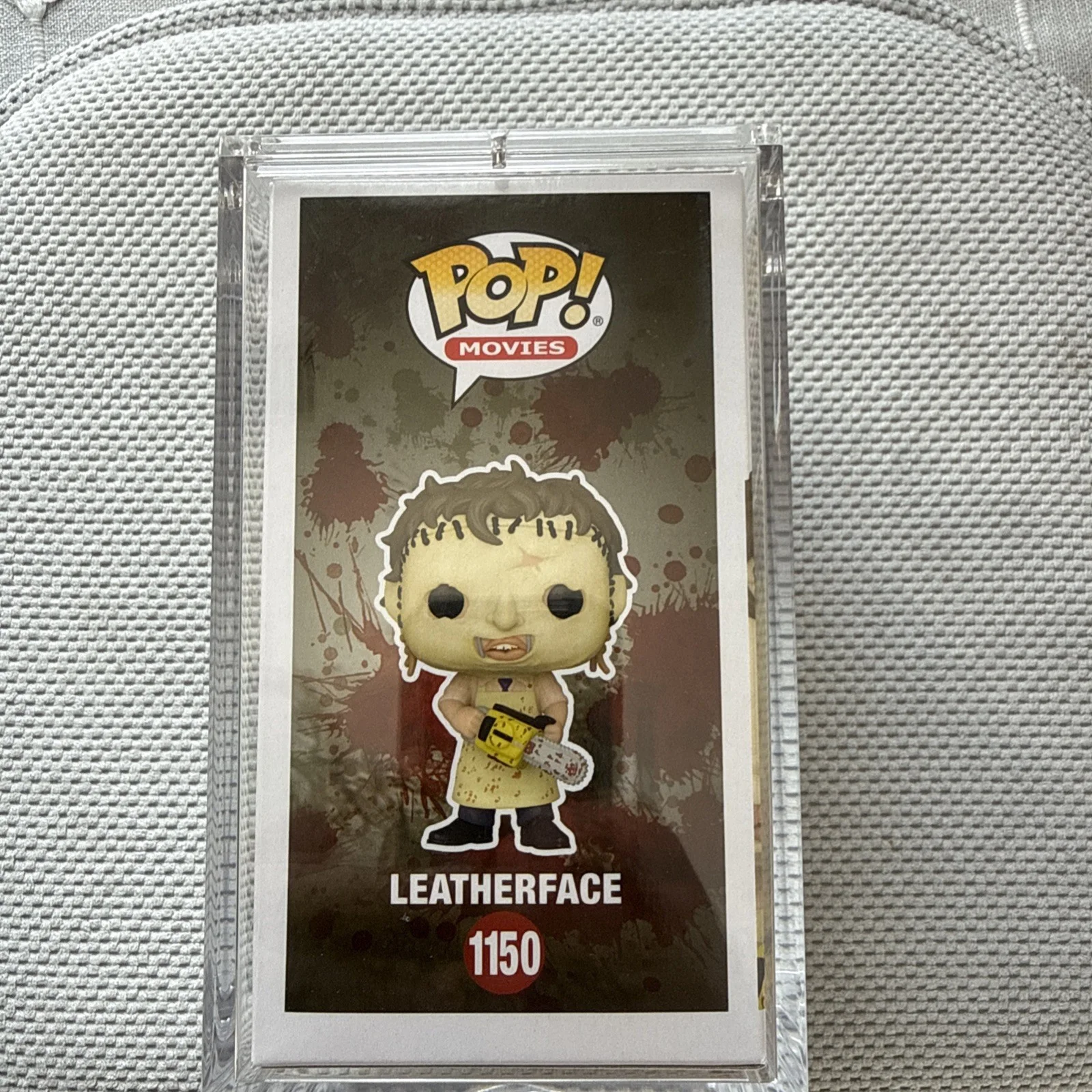 Mark Burnham — Mark Burnham Signed Leatherface Funko POP #1150 Texas Chainsaw Massacre JSA COA, image 4