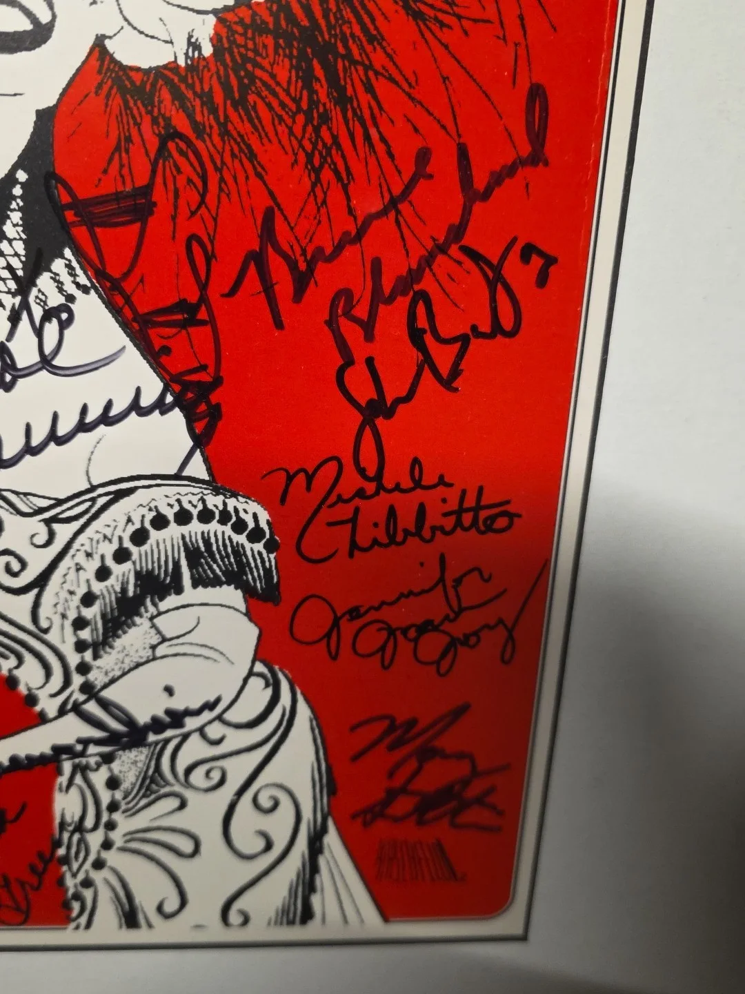 entire cast — Signed Carol Channing Hello Dolly Window Card Poster 40 Signatures Framed, изображение 3
