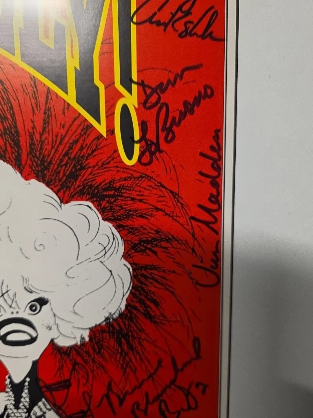entire cast — Signed Carol Channing Hello Dolly Window Card Poster 40 Signatures Framed, изображение 4