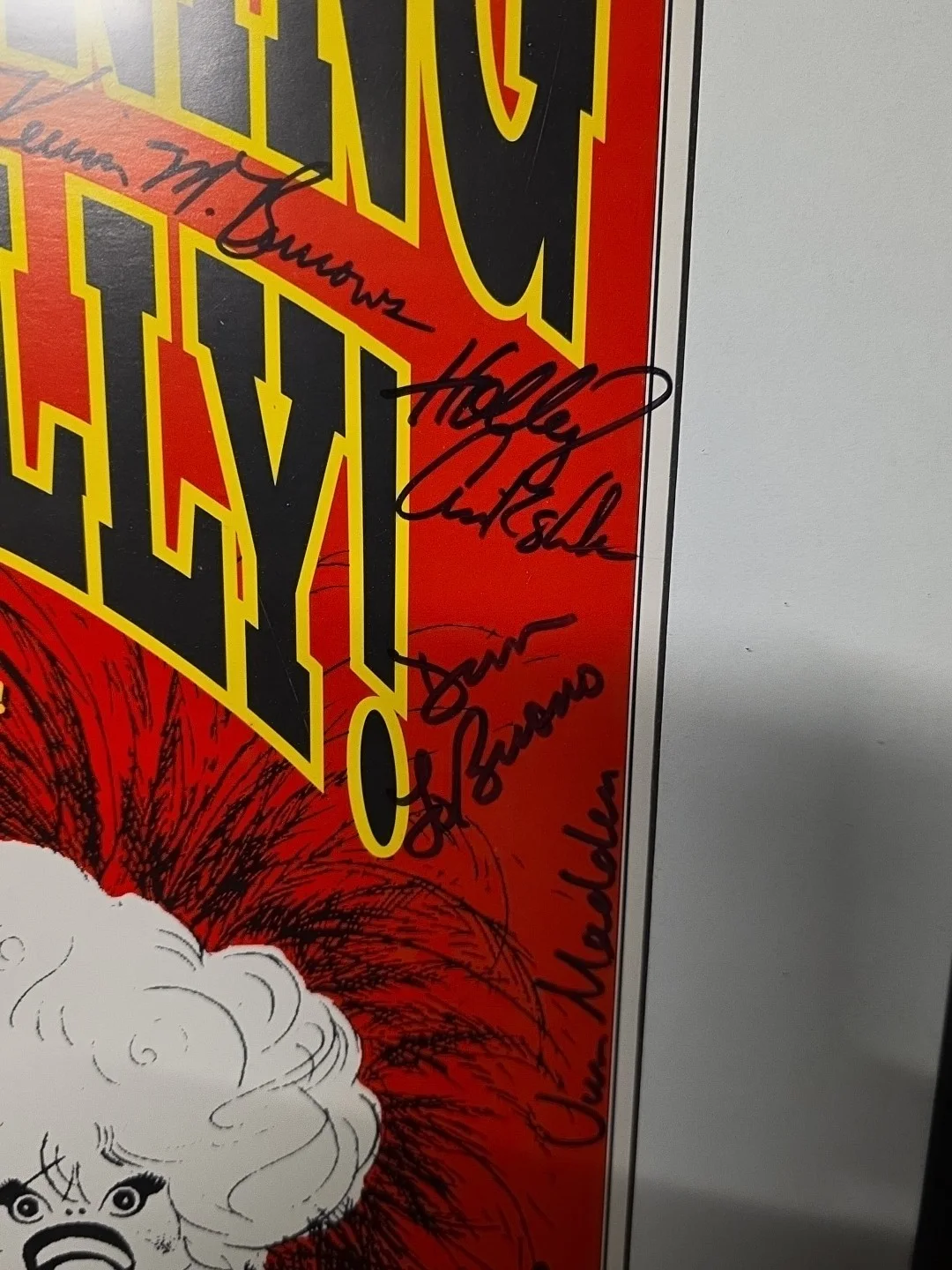 entire cast — Signed Carol Channing Hello Dolly Window Card Poster 40 Signatures Framed, изображение 5