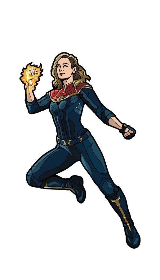 FiGPiN Captain Marvel (1442) The Marvels LE1000 3-Inch Enamel Pin, image 4