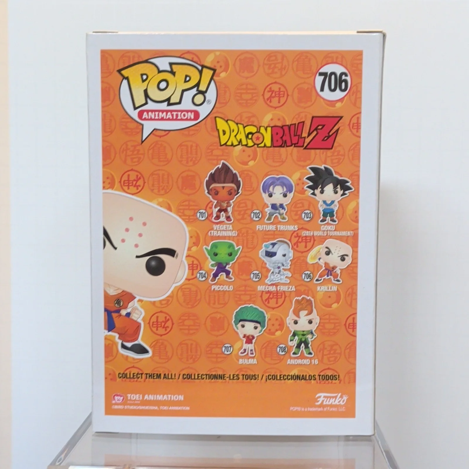 Sonny Strait — Funko Pop Dragon Ball Z Krillin Signed by Sonny Strait JSA Authenticated, image 3