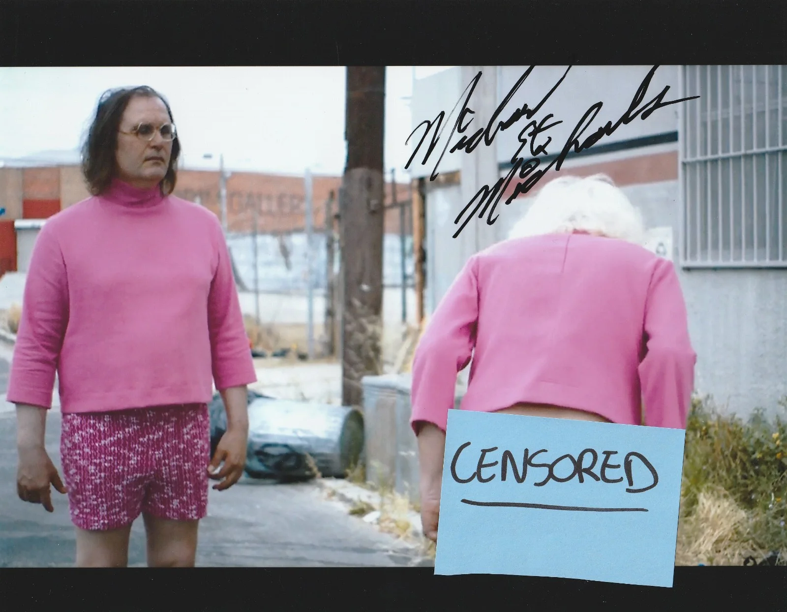 MICHAEL ST. MICHAELS — MICHAEL ST MICHAELS THE GREASY STRANGLER SIGNED 10X8 PHOTO AUTOGRAPH BIG RONNIE