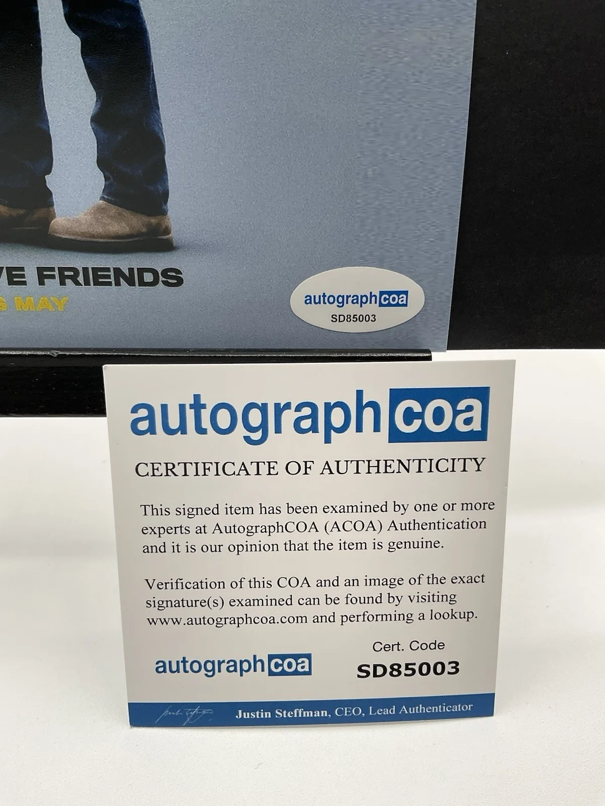 Andrew DeYoung — Andrew DeYoung signed photo Friendship Autographed 8x10 ACOA Director auto Rudd, image 3