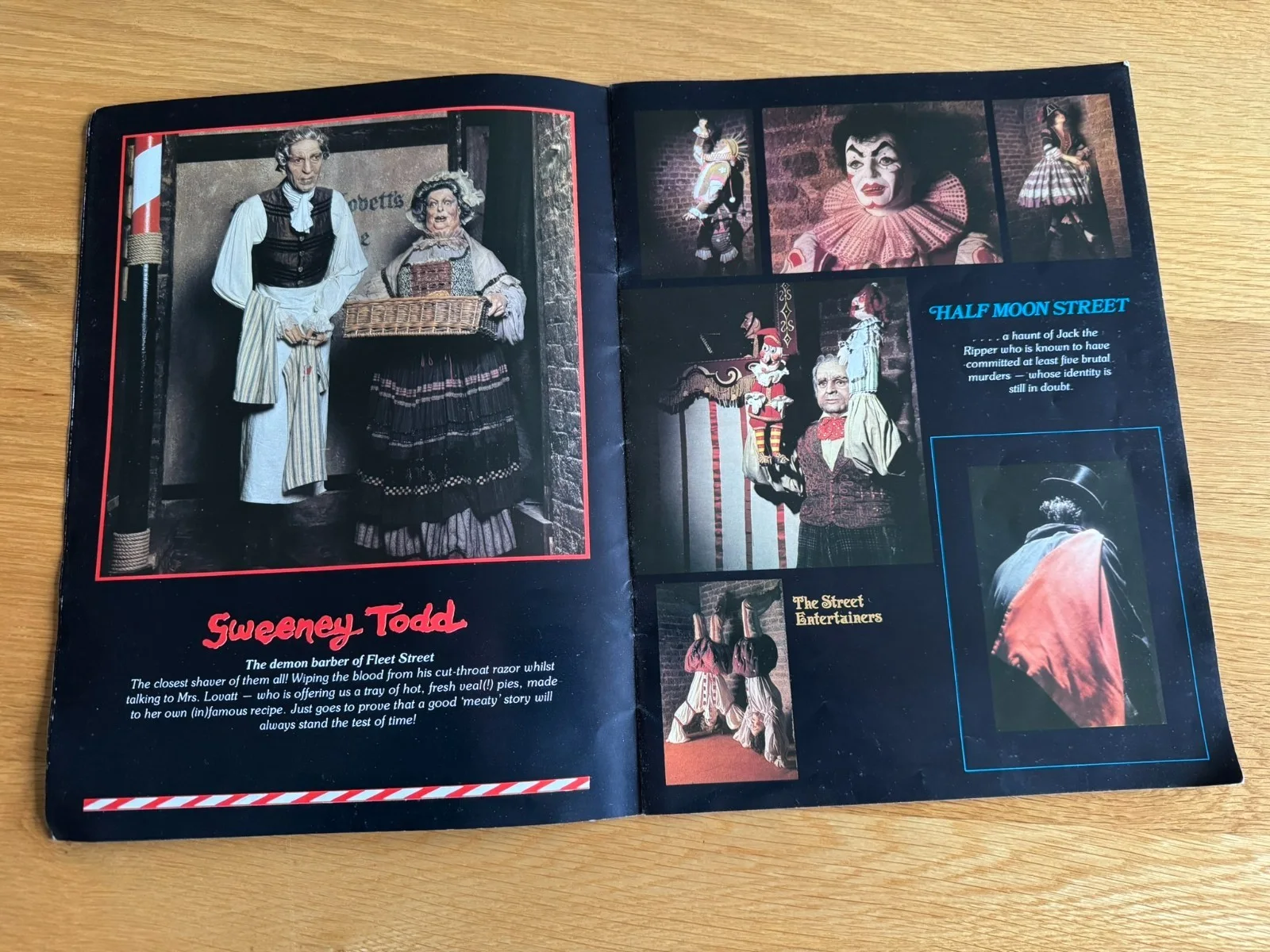 London Palladium Cellars Waxworks Brochure / Vintage Guide Book with 2 Pamphlets, изображение 2