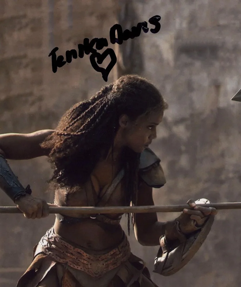 Tenika Davis — Tenika Davis signed "SPARTACUS: HOUSE OF ASHUR" 8x10 Photo PROOF d Achillia ACOA, изображение 5
