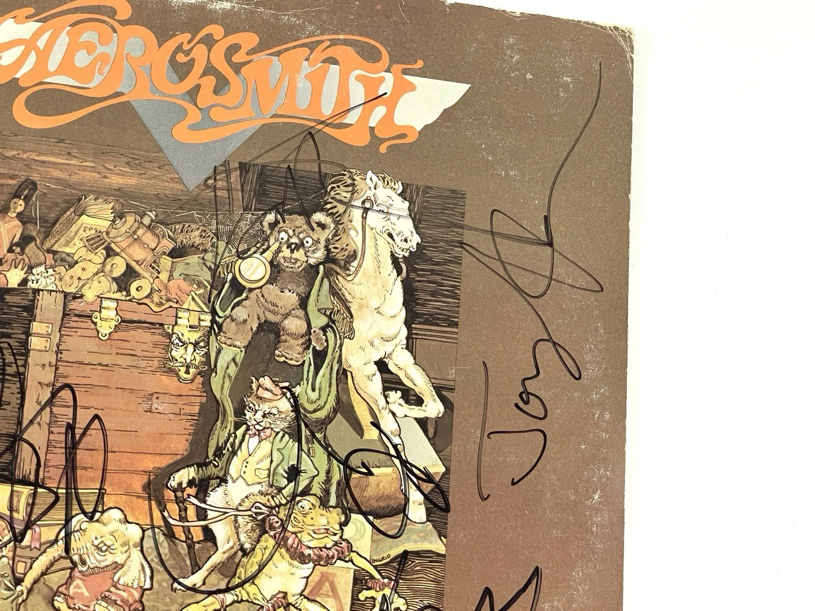Aerosmith Autographed Signed Toys in the Attic Vinyl Album Beckett Certified 🎸, изображение 4