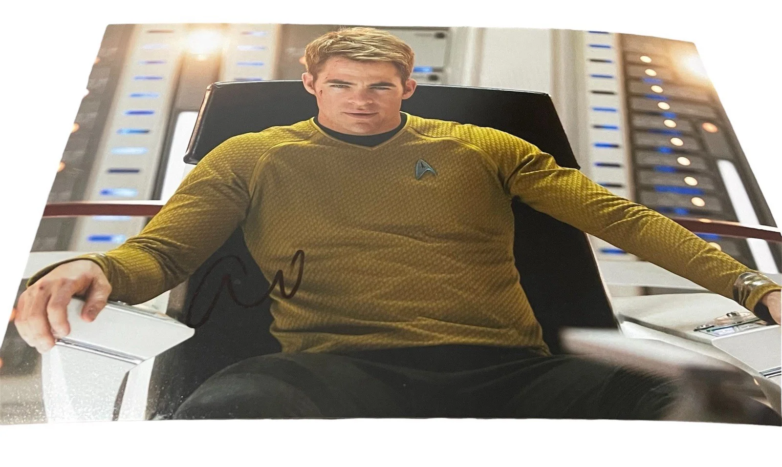 Chris Pine Signed Autographed 11x14 Star Trek Photo, изображение 2